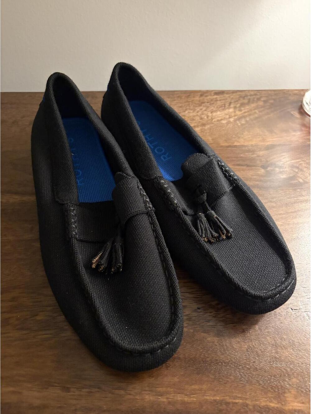 Rothy's The Ravello Tassel Loafer Mens In Black size 11
